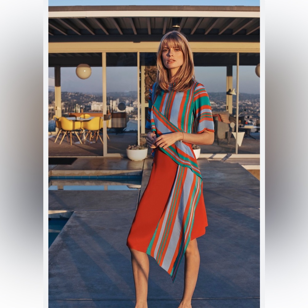 DVF silk dress size 8
